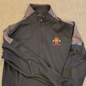 Iowa State Under Armour Basketball Black Quarter-Zip Pullover